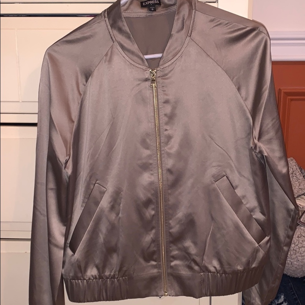 Express satin bomber jacket- only worn once!